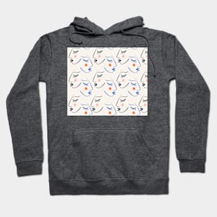 Bauhaus abstract faces Hoodie